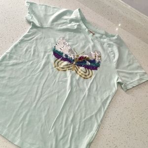 Sequin butterfly t-shirt